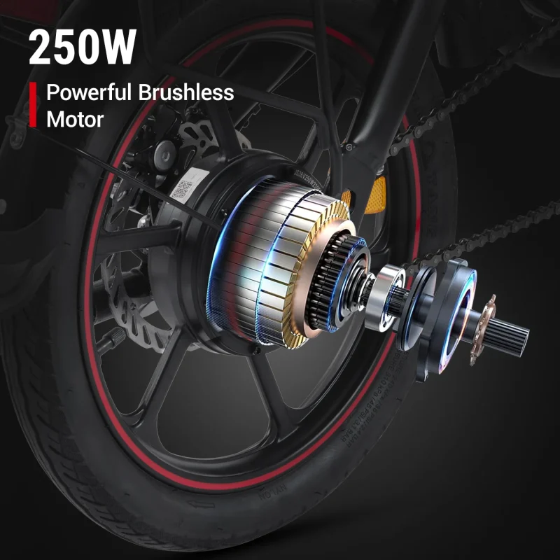 DYU D3F 14" Mini Plegable Bicicleta Eléctrica 60km Crucero 20 DYU D3F 14" Mini Plegable Bicicleta Eléctrica 60km Crucero 7