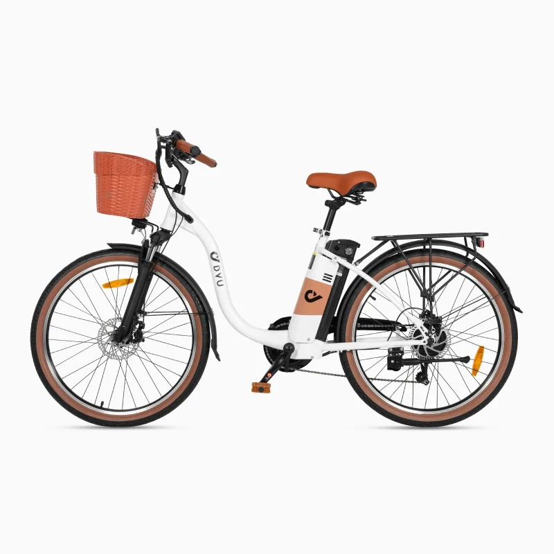 DYU C6 Pro 26" Urbana Bicicleta Eléctrica 72km Potente 3