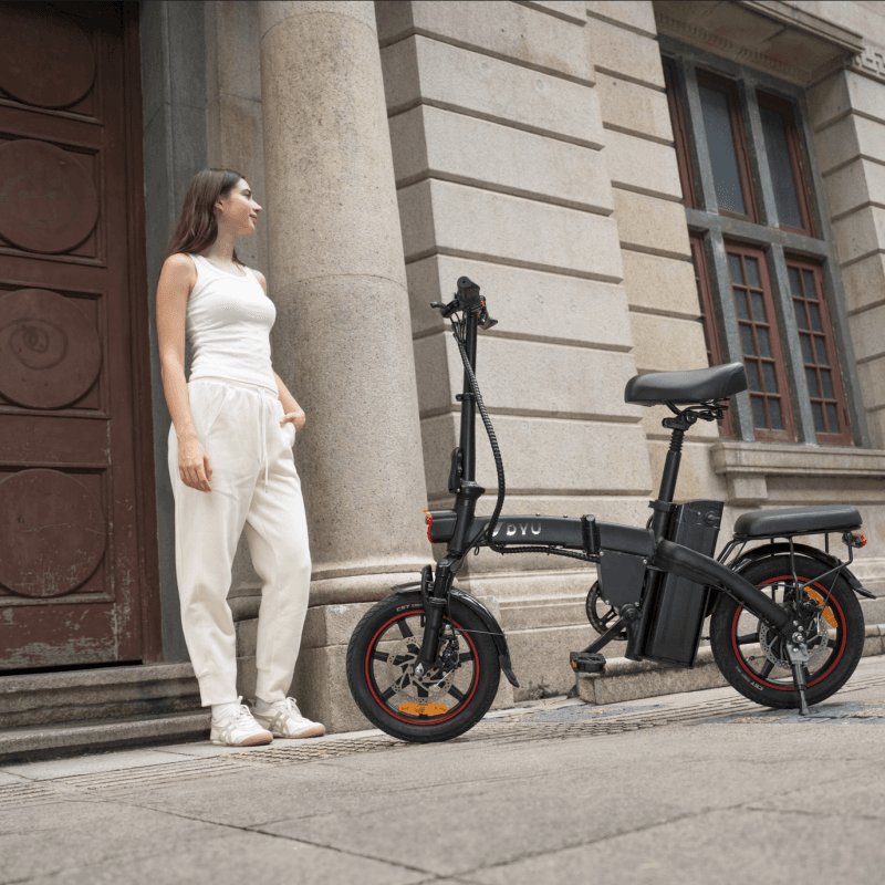 Alternative view of DYU A5 14" Plegable Bicicleta Eléctrica 60km Bloqueo Remoto