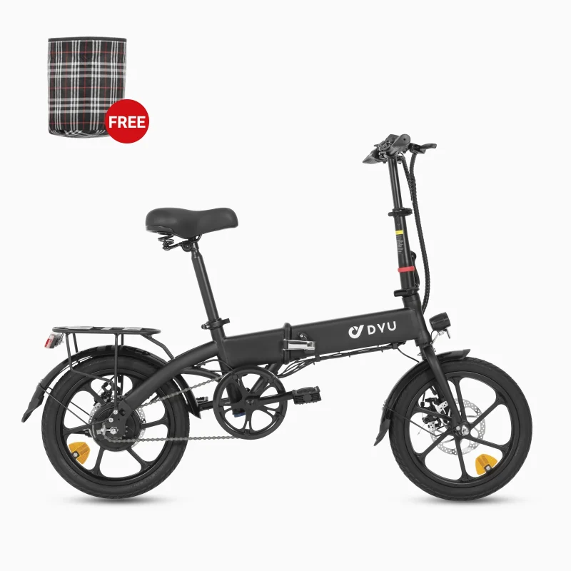 DYU A1F PRO 16" Plegable Bicicleta Eléctrica 40km Canasta 2