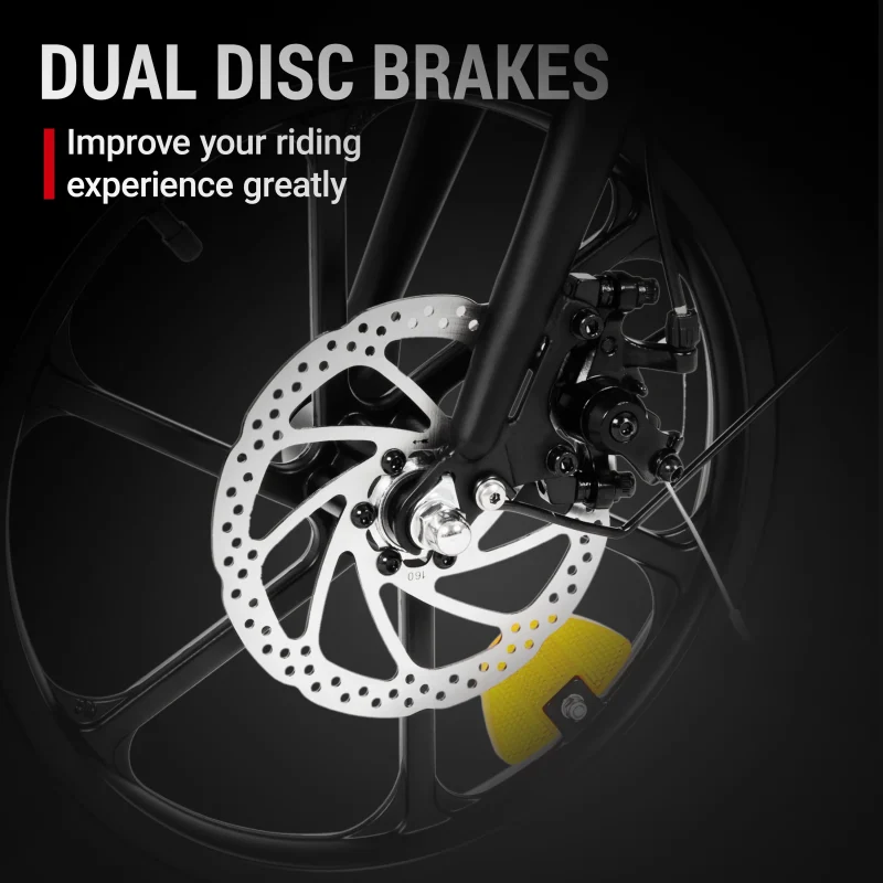 DYU A1F PRO 16" Plegable Bicicleta Eléctrica 40km Canasta 8