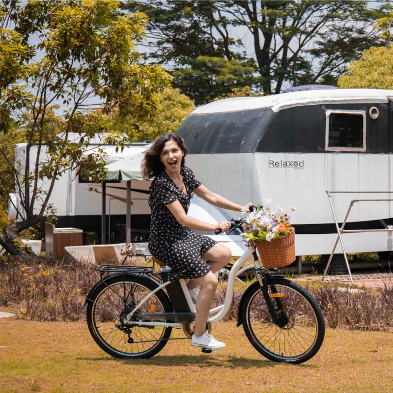 Alternative view of DYU C6 26" Urbana Bicicleta Eléctrica 60km Batería Extraíble