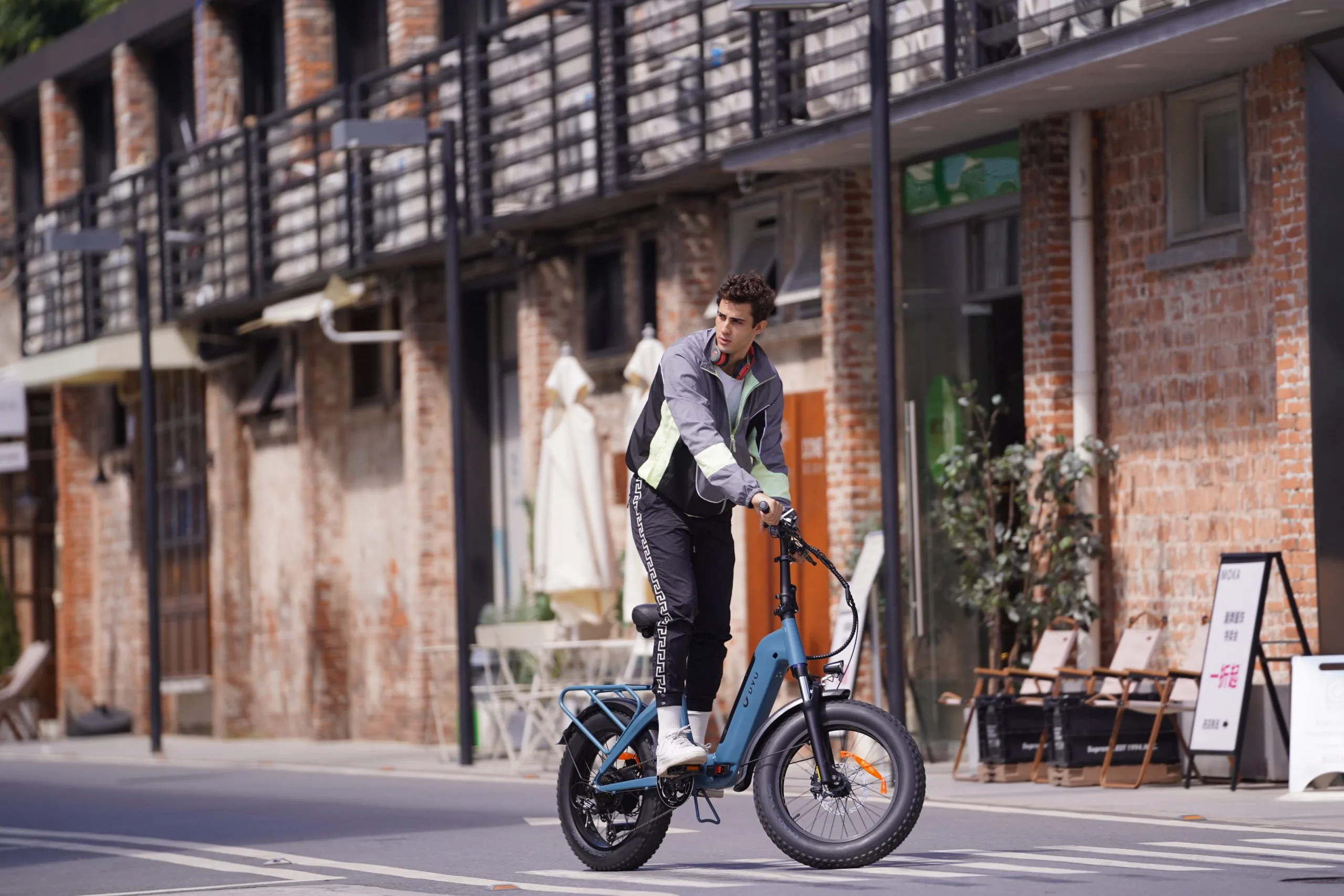 DYU FF500 20" Gruesa Bicicleta Eléctrica 80km 500W Todo Terreno - Imagen 8