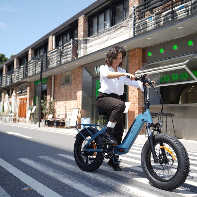 DYU FF500 20" Gruesa Bicicleta Eléctrica 80km 500W Todo Terreno 23 DYU FF500 20" Gruesa Bicicleta Eléctrica 80km 500W Todo Terreno 10