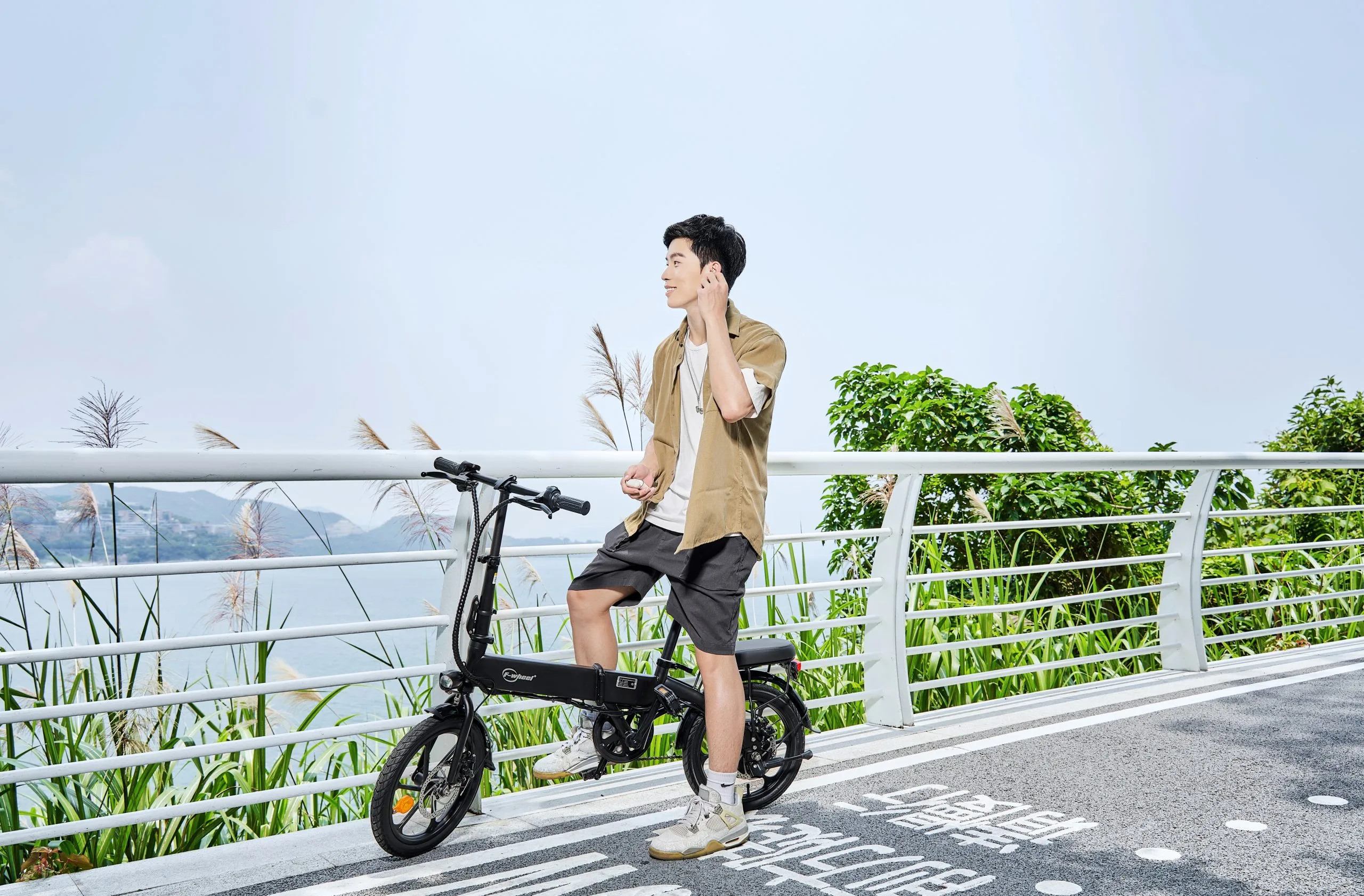 DYU A1F PRO 16" Plegable Bicicleta Eléctrica 40km Canasta - Imagen 12