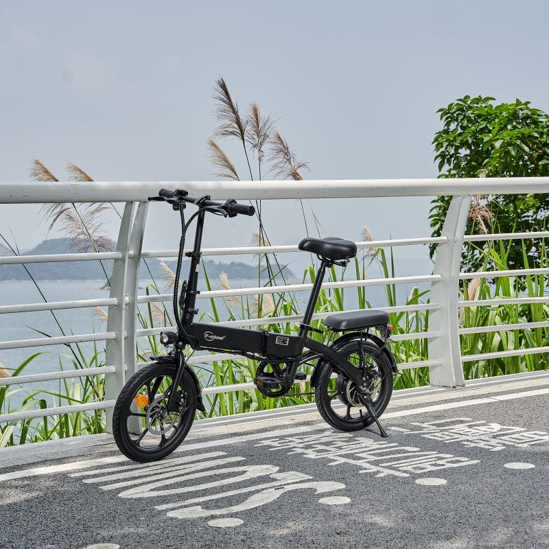 DYU A1F PRO 16" Plegable Bicicleta Eléctrica 40km Canasta 12