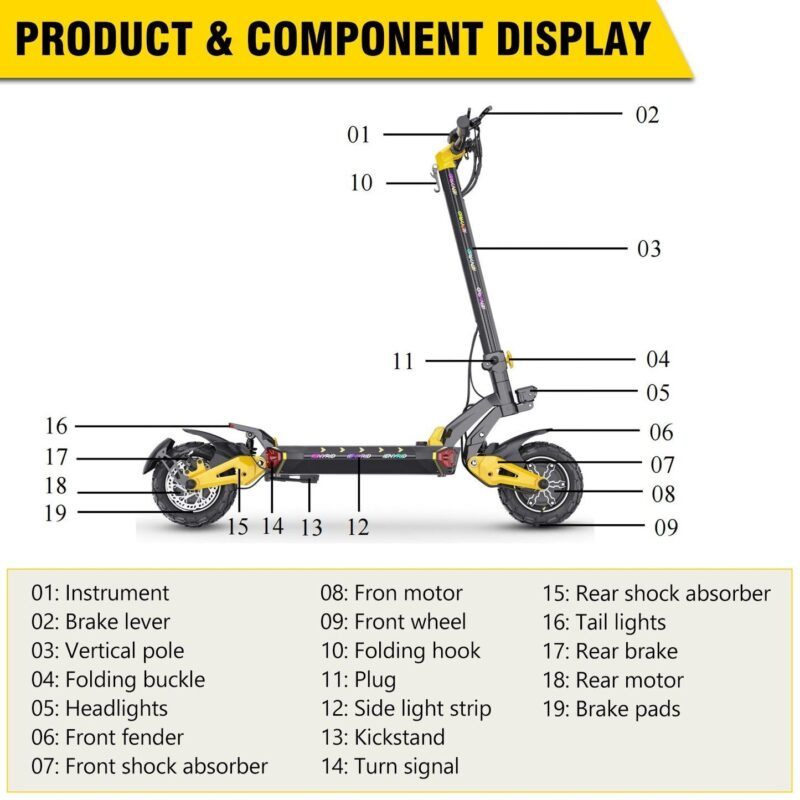 iENYRID ES60 2400W Scooter Off-Road 75km 27 iENYRID ES60 2400W Scooter Off-Road 75km 13